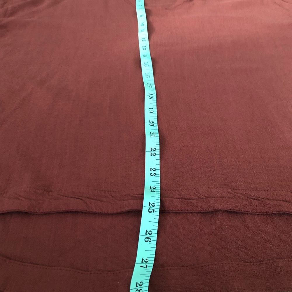 Joseph Ribkoff Rust V-Neck Short Sleeve Top - Picture 5 of 5